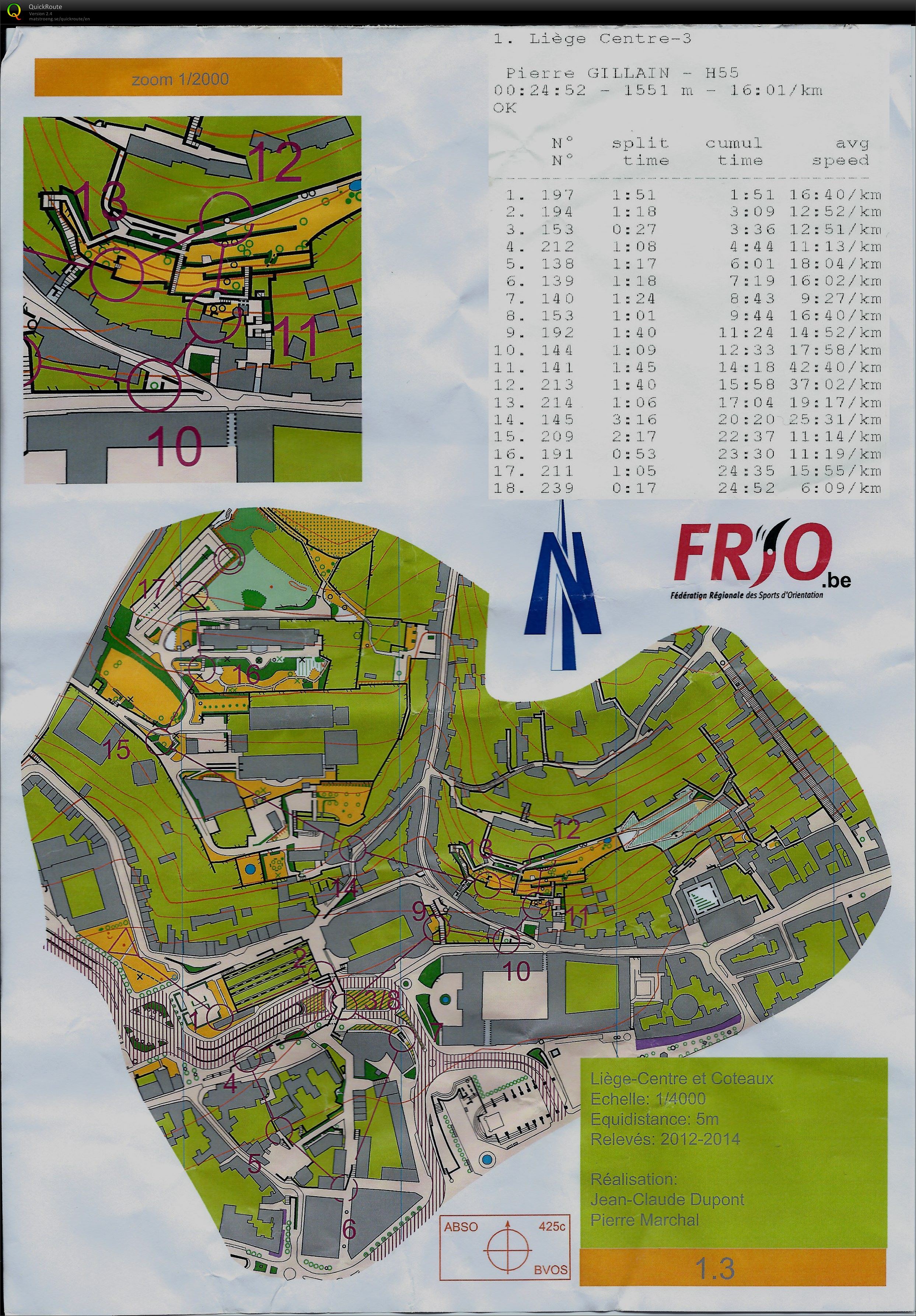 Liège Centre et Coteaux (16/11/2014)