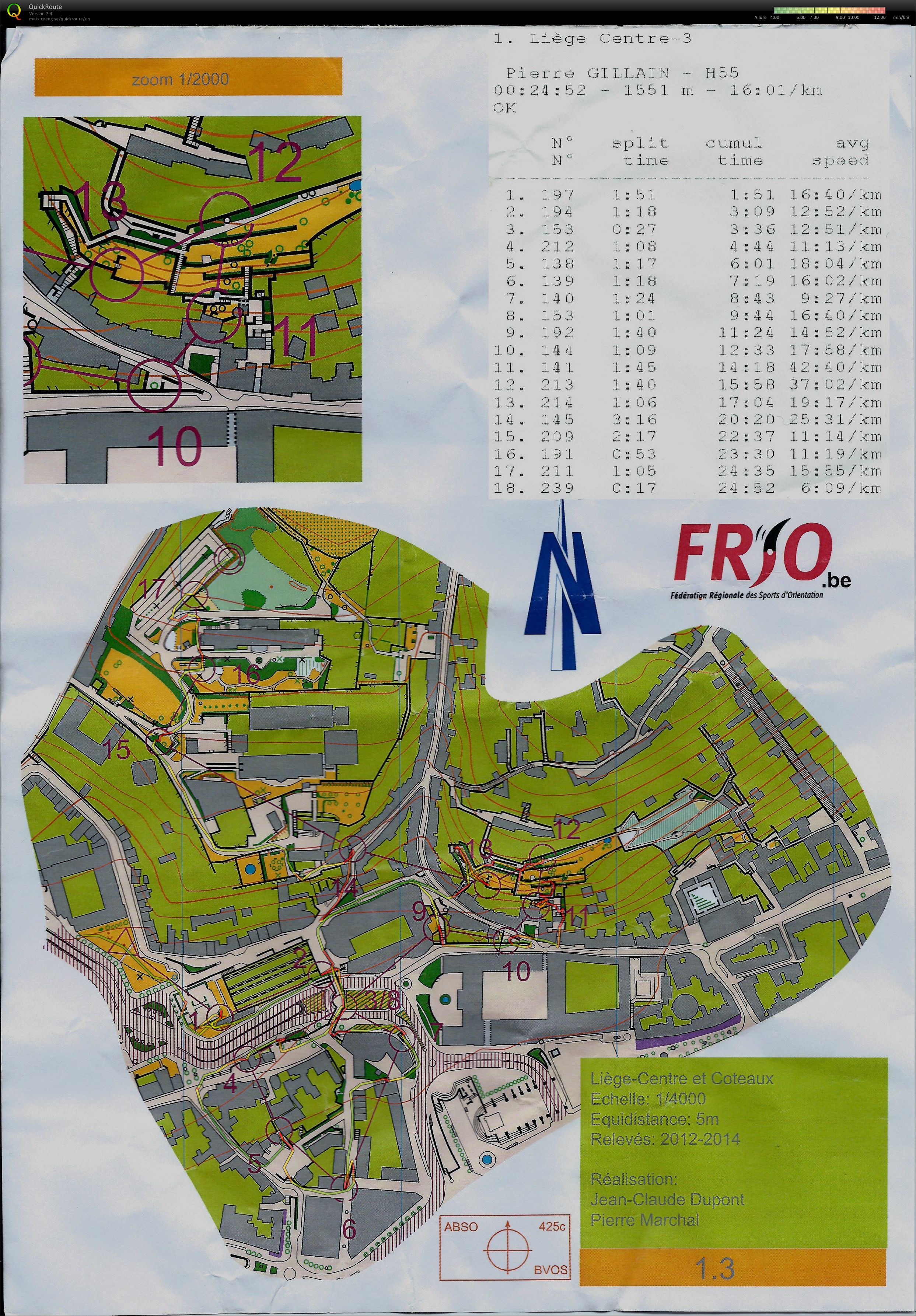 Liège Centre et Coteaux (16-11-2014)